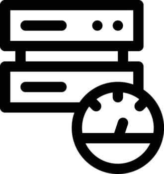 Database Speed Vector Icon
