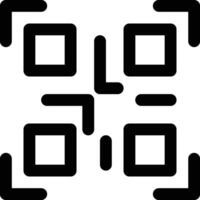 icono de vector de código qr