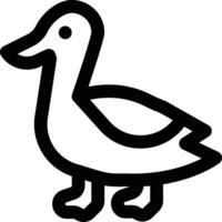 Pato vector icono