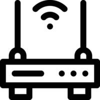 icono de vector de enrutador wifi