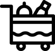 Serving Cart Vector Icon