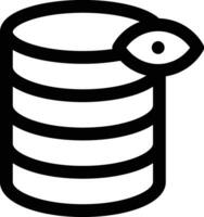 Database Vision Vector Icon