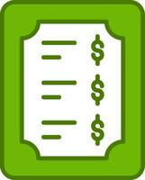 Price List Vector Icon