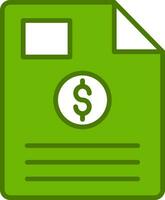 icono de vector de documento