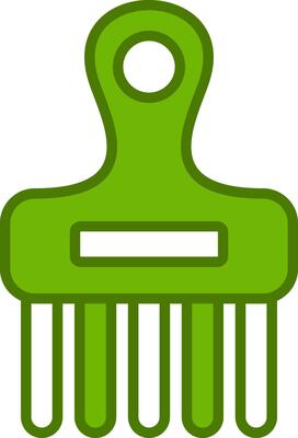 Afro Comb Vector Icon