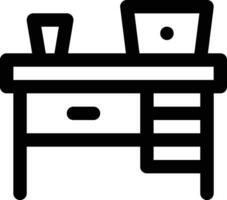 Work Table Vector Icon