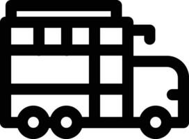 icono de vector de autobús escolar