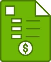 Receipt Vector Icon