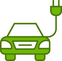 Electric Car Vector Icon