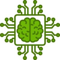 Artificial Intelligence Vector Icon