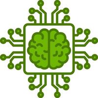 Artificial Intelligence Vector Icon