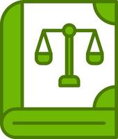 Law Book Vector Icon