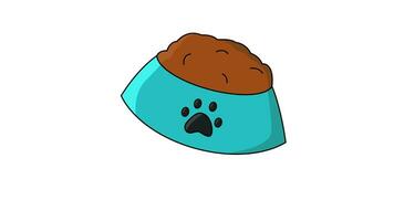 animated video of the cat food icon