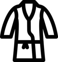 Bath Robe Vector Icon