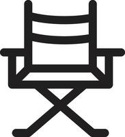 icono de vector de silla de director