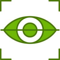 icono de vector de exploración ocular