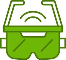 icono de vector de gafas ar