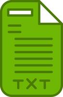 texto archivo vector icono