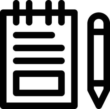 Notebook Vector Icon