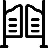 Saloon Gate Vector Icon