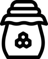 Honey Jar Vector Icon