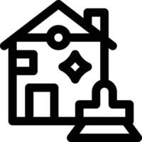 Clean House Vector Icon