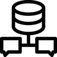 Database Chat Vector Icon