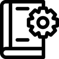 Book Settings Vector Icon