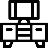 TV Table Vector Icon