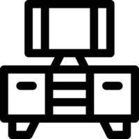 TV Table Vector Icon