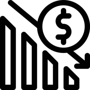 Price Decrease Vector Icon