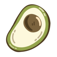 Avocado fruit illustration png