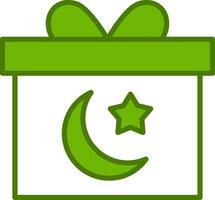 icono de vector de caja de regalo