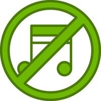 No Music Vector Icon