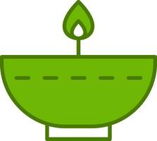 Oil Lamp Vector Icon