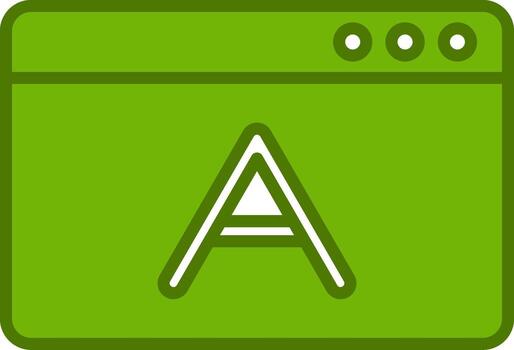 Text Size Vector Icon