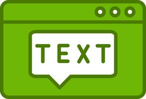 Text Vector Icon
