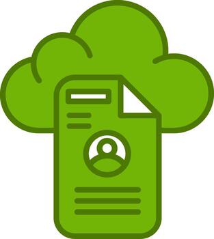 Cloud Data Vector Icon