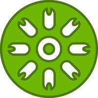 Centric Diatom Vector Icon