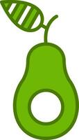 icono de vector de aguacate