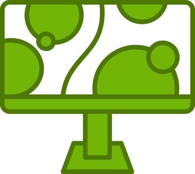 monitor de icono de vector