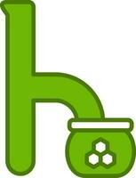 pequeño h vector icono