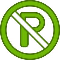 No Parking Vector Icon