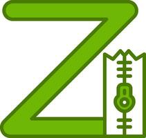 Small Z Vector Icon