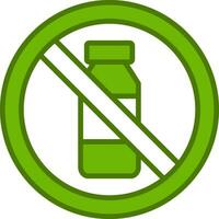 No Bottle Vector Icon