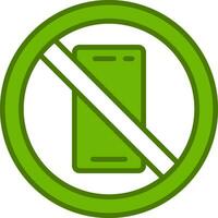 No Phone Vector Icon