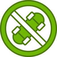 No Skateboard Vector Icon