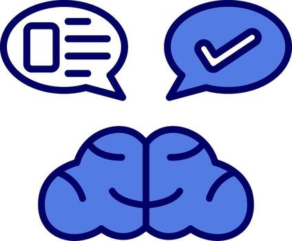 icono de vector de pensamiento