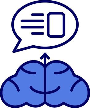 icono de vector de pensamiento