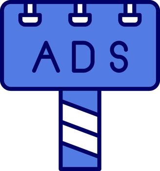 icono de vector de anuncios